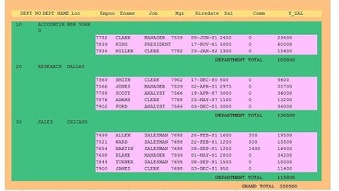 Oracle Master Detail Report With Parameter (10G)