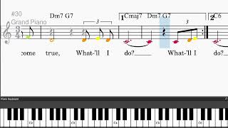 What'll I Do? by Irving Berlin - Easy piano tutorials with leadsheet and chords