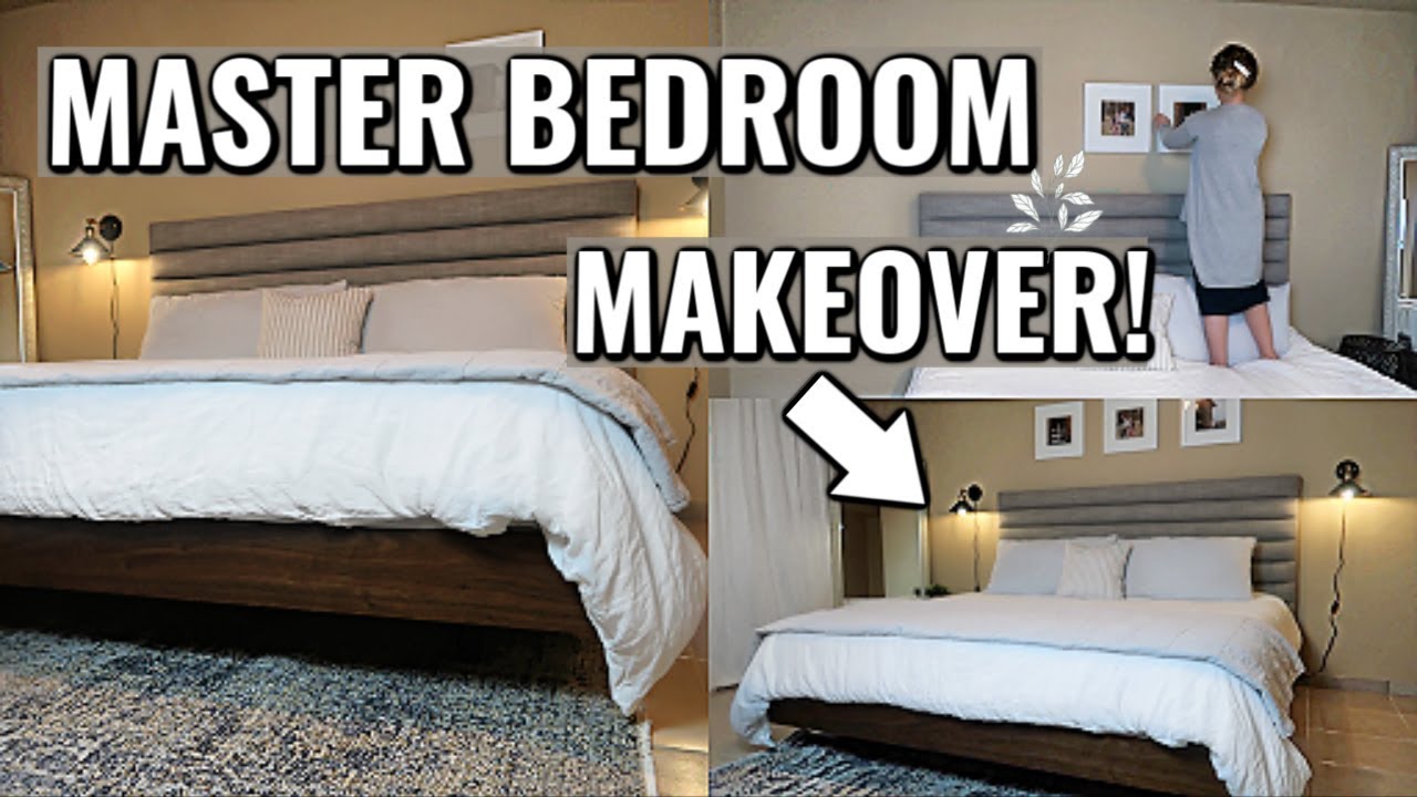 MASTER BEDROOM MAKEOVER IN THE NEW HOUSE!  BEFORE & AFTER | CLEAN AND DECORATE WITH ME 2020