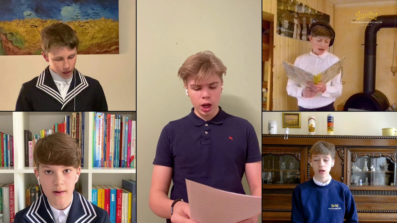 THOMANERCHOR Leipzig „Jesus bleibet meine Freude“ (in den Familien aufgenommen):