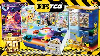 REVELADOS os Primeiros Produtos e Promos da Coleção de 30 Anos Pokémon - Drops TCG