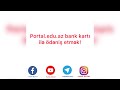 Portal.edu.az bank kartı ilə ödəniş etmək