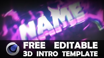 Free Editable 3D Intro Template | Cinema 4D & After Effects