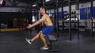 Pistol squat to bench