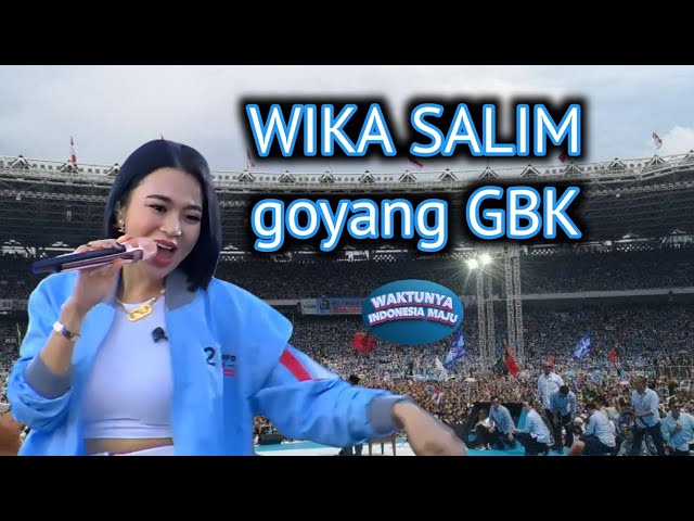 Wika Salim goyang para simpatisan Prabowo Gibran di GBK. class=