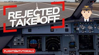 Rejected take-off-procedure explained in 60 seconds. Airbus 320 series. [English]