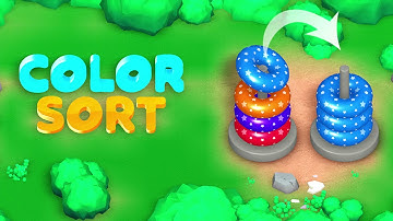 Color Hoop Stack Sort - 3d Sort Puzzle