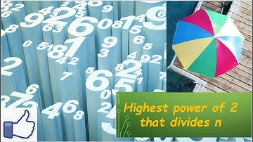 find the highest power of 2 that divides n|| previous year question paper 2019 ||