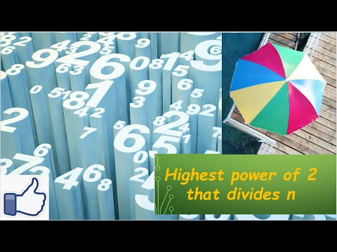 find the highest power of 2 that divides n|| previous year question paper 2019 ||