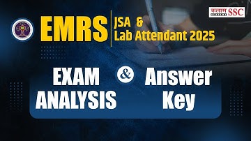 EMRS JSA & Lab Attendant 2025 🔥 | Exam Analysis & Answer Key | KALAM SSC