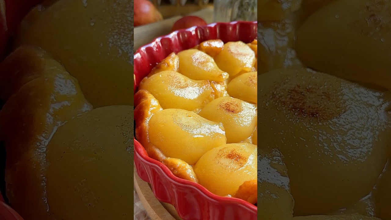 Тарт татен с грушей♥️ (рецепт в комментариях)