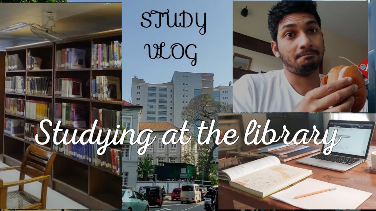 I tried to study at the new library of my medical school