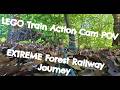 LEGO Train Action Cam POV | Extreme Forest Railway Journey 🪾🚂