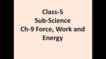Ch-Force work and energy|| class-5|| Science|| part-3