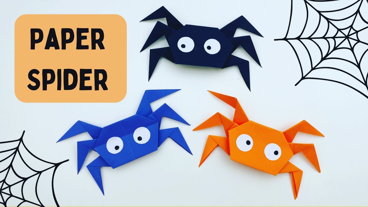 Paper Spider Craft / How to Make spider With Paper At Home / Paper Craft / Easy Paper spider
