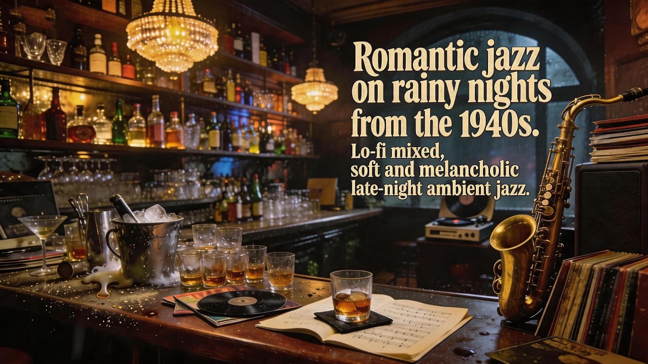 【Hi Res Audio】🎷 Late Night Rain Jazz | 1940s Nostalgic Sax
