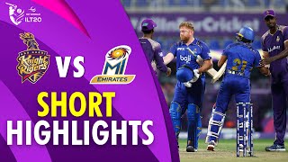 Short Highlights Mi Emirates Vs Abu Dhabi Knight Riders Match 11 Dp World Ilt20 M3Y1U