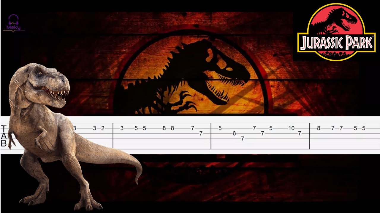 Jurassic Park Theme [Guitar Tabs Tutorial] YouTube
