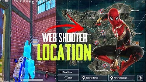 Spider Man Web Shooter All Location BGMI // Web Shooter All Location Spider Man Mode BGMI 1.8