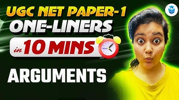 UGC NET Paper 1 Logical Reasoning | Arguments by Aditi Mam | Paper 1 in 10 Mins