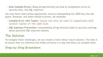 Generating Dynamic JSON Fragments in Ecto: A Guide to macro Solutions