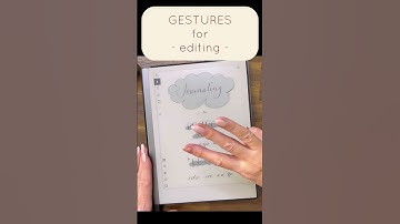 Two Finger Tap and Three Finger Tap GESTURES on the reMarkable2 #remarkable2 #gestures