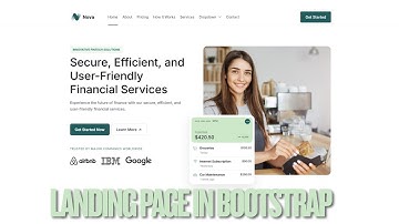 How to Create a Landing Page in BOOTSTRAP | Source code