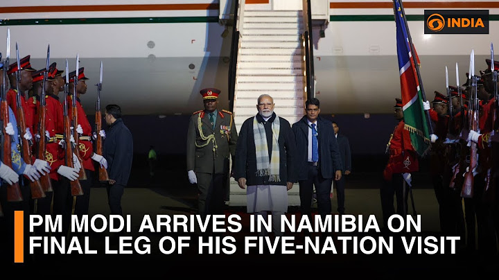 PM Modi arrives in Namibia on final leg of his five-nation visit | PM Modi in Namibia