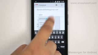 Telegram Messenger For Android - How To Invite Friends Through Gmail