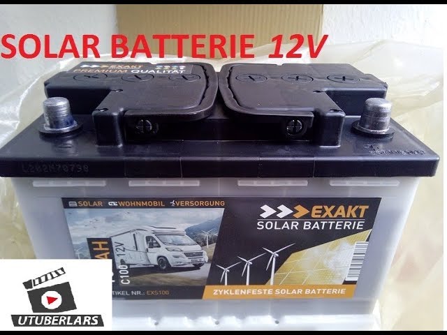 Gute billige SOLAR Batterie 12 Volt für Inselanlage #unboxing