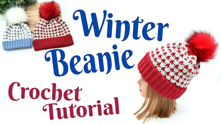 How to Crochet a Winter Heart Beanie Hat Crochet Tutorial for Beginners #crochet #knitting #diy