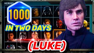 How to MAX Luke SKYWALKER In TWO DAYS!!! o meno
