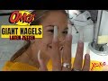 OMG Giant Acryl Nagels Laten Zetten | Emma Keuven