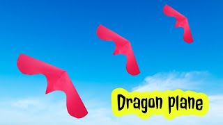 How To Make A Paper Plane Fly Like Dragon / Flying Paper Dragon, Long Flying Dragon Resimi