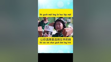 Cách dạy con hay của người Trung Hoa! Chọn gạch hay chọn sách!