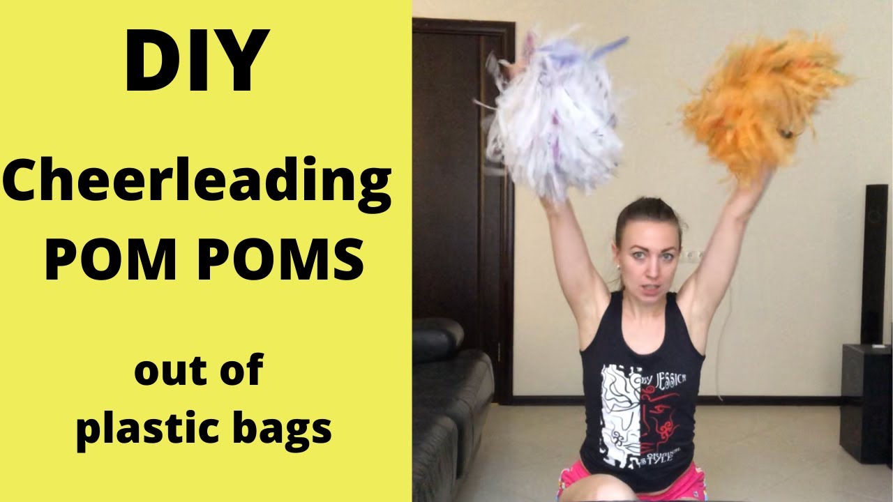 How to make a cheerleader's pom pom part 6  Diy pom pom, Crafts for kids,  Cheerleading