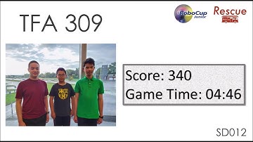 SD012 TFA 309 [RoboCupJunior Rescue Simulation Demonstration Competition]