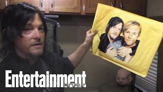 The Walking Dead's Norman Reedus Gives Private Tour Of His Trailer | Entertainment Weekly