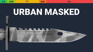 M9 Bayonet Urban Masked - Skin Float And Wear Preview