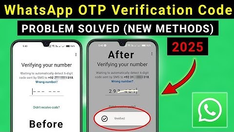 WhatsApp Verification Code Problem New Solution 2025 | Fix WhatsApp OTP Not Received Step by Step