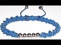 DIY BRACELETS!  Bracelet with beads making in 10 minutes step to step EASY KNOT MACRAME TUTORIAL