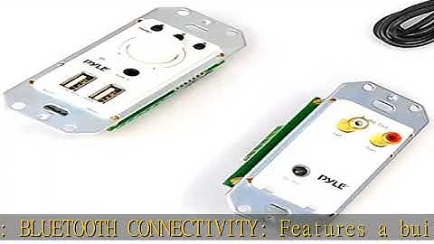 Pyle Bluetooth Receiver Wall Mount - 3.5mm AUX Input for Sound Systems PWPBT67 & Wireless BT Receiv