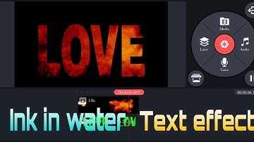 Ink in water text effect in Kinemaster... tutorial by Techno jawed