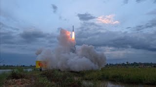 Farang Esan Kalasin Thailand Baang Fai Festival Full Rocket Launches
