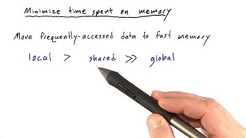 Minimize Time Spent On Memory - Intro to Parallel Programming