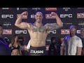 EFC 113: Ceremonial Weigh-in