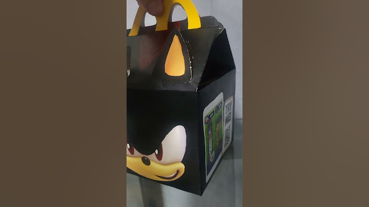 Sonic Movie 3 Shadow McDonald's Happy Meal Box