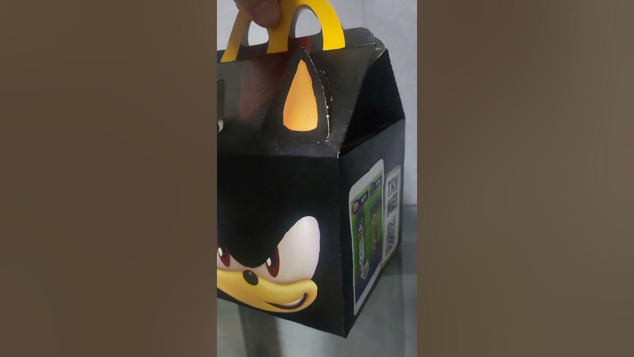 Sonic Movie 3 Shadow McDonald's Happy Meal Box