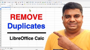 How to Remove Duplicates in LibreOffice
