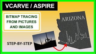 How To Trace Bitmaps From Images & Pictures [Vectric Vcarve & Aspire] - Garrett Fromme